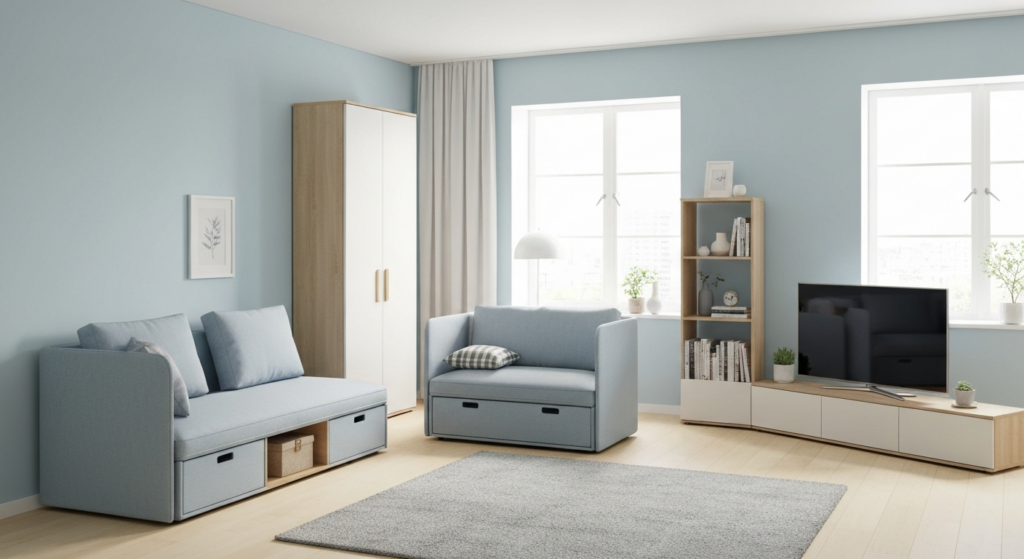 kleine woonkamer inrichten